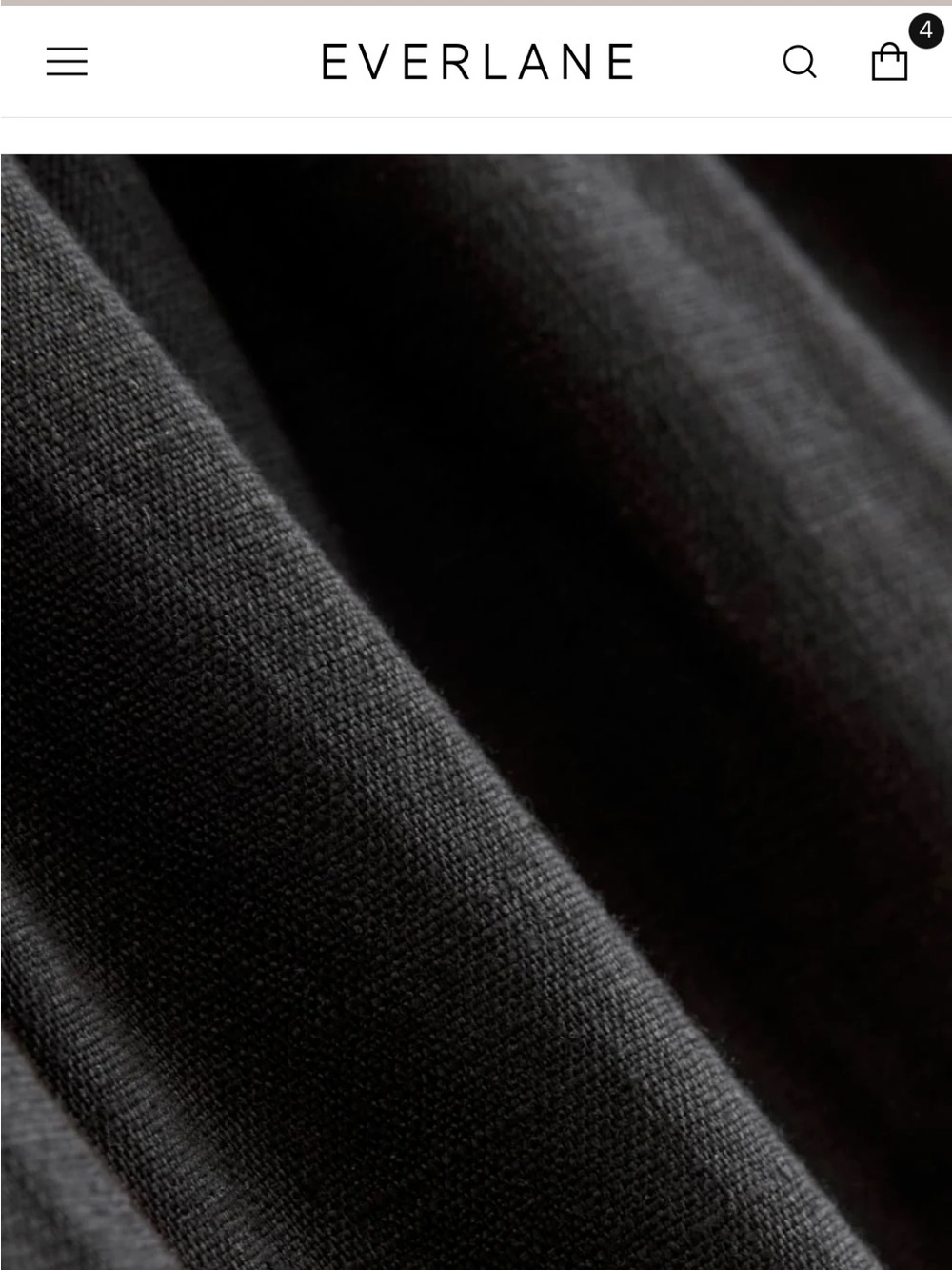 Everlane The Linen Easy Pant in Black - Picture 8 of 8